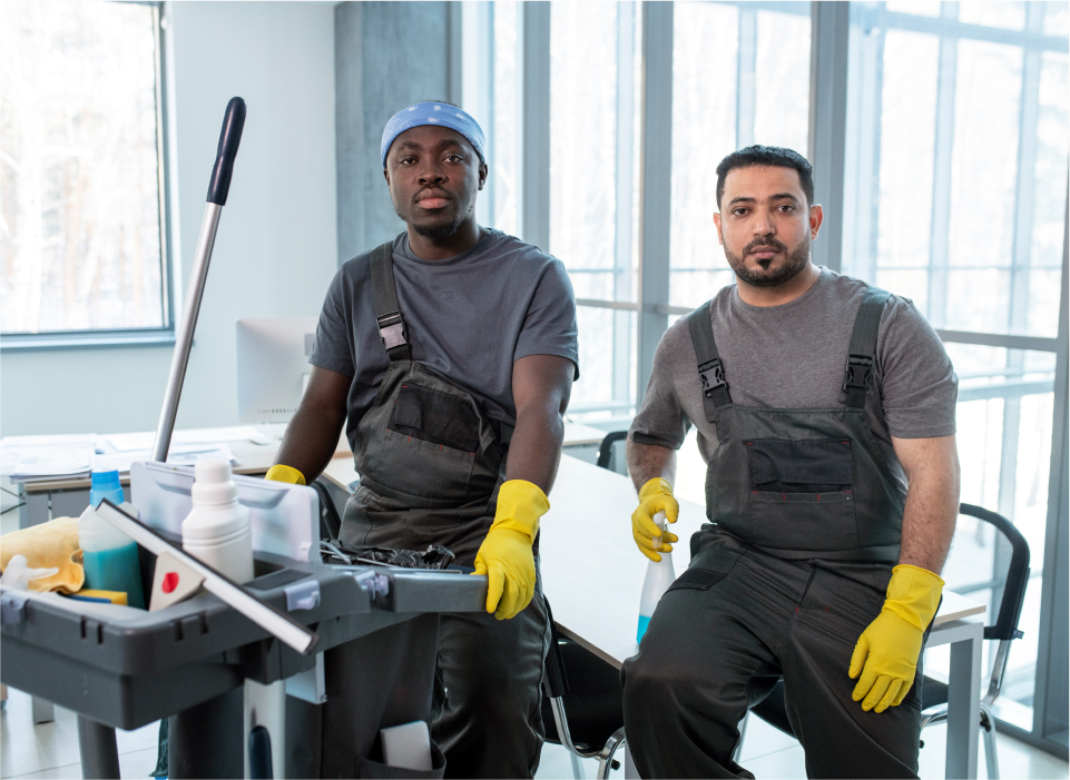 cleaner team